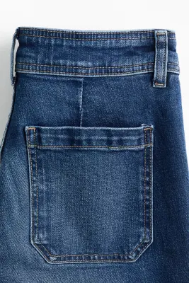 Flared High Jeans - Bleu denim foncé — photo 4