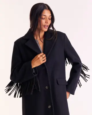 Manteau Marcella bleu marine — photo 3