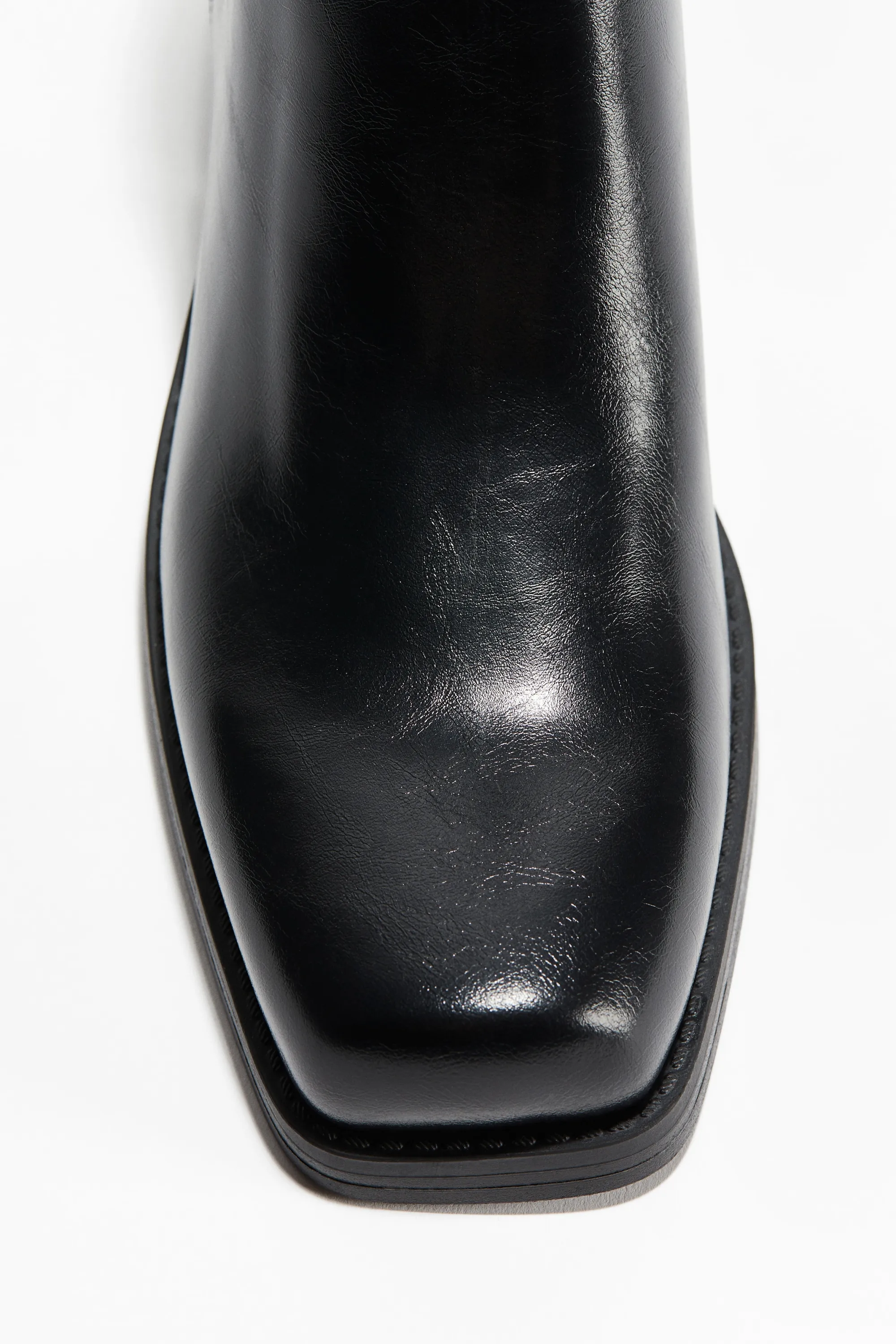 Bottines Chelsea à bout carré - Noir