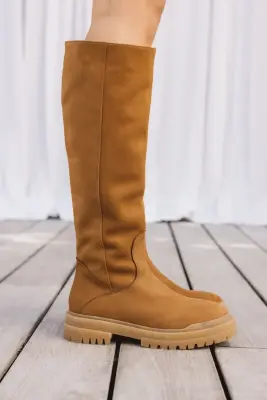 Bottes Papaye camel — photo 4