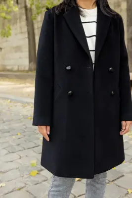 Manteau Jeanne - noir — photo 2
