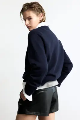 Pull - Bleu marine — photo 5