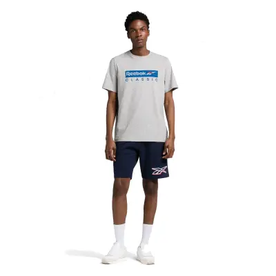 REEBOK TEE SHIRT GS CLASSIC Gris — photo 2