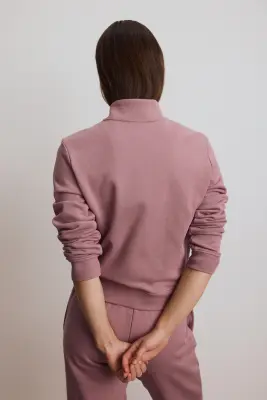 Veste de survêtement Slim Fit - Rose antique — photo 3