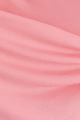 Twist-detail one-shoulder dress - Rose clair