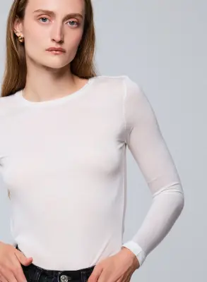 T-shirt en viscose et cachemire — photo 2