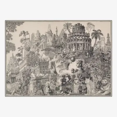 Edredon Piranesi Noir — photo 1