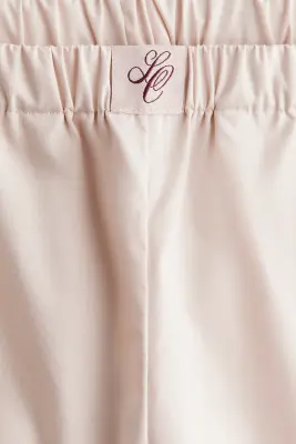 Pantalon en popeline de coton - Rose clair — photo 5