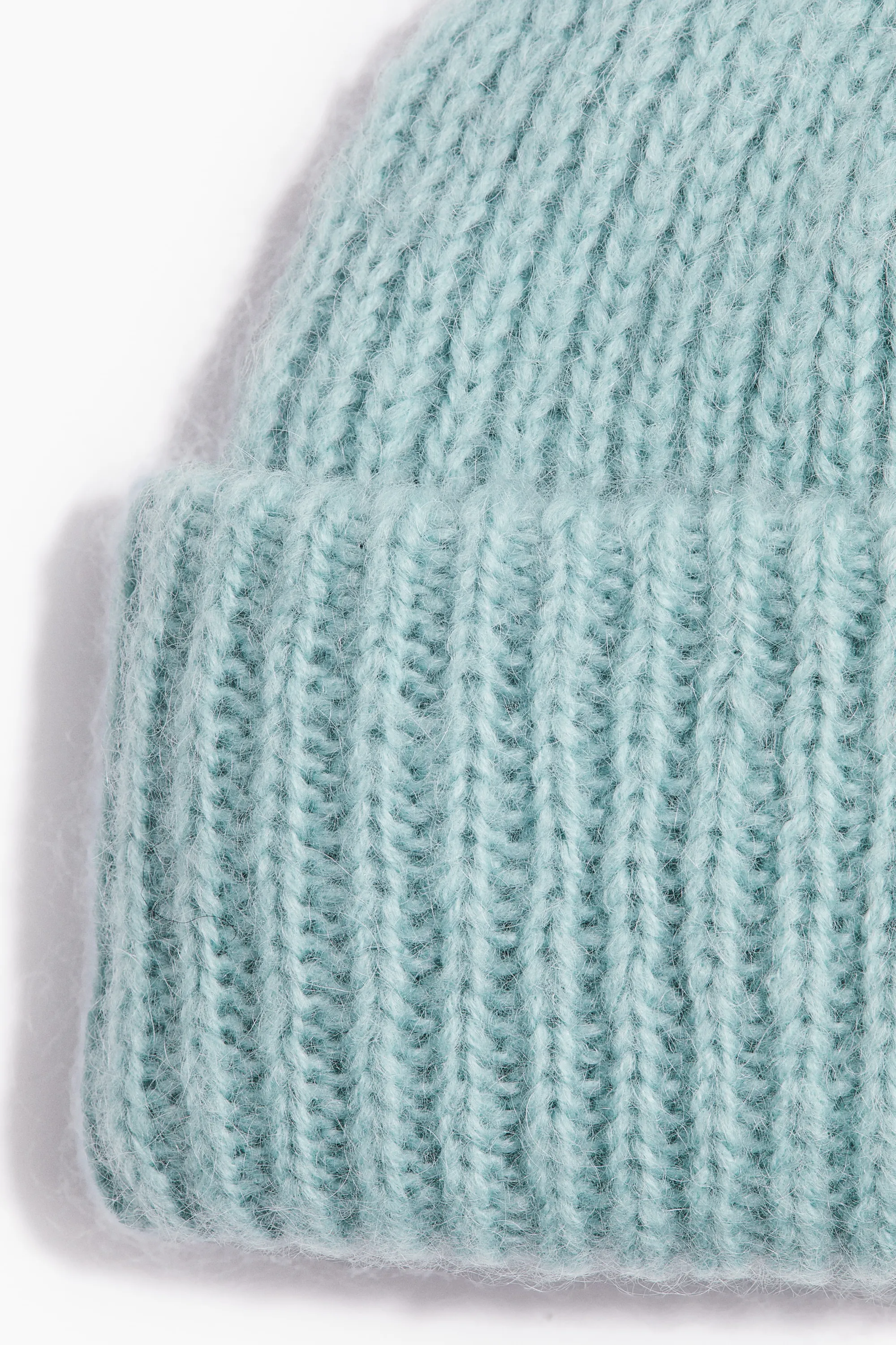 Bonnet en mohair mélangé - Turquoise clair
