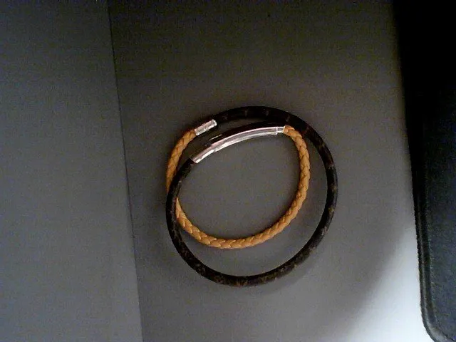 Bracelet double spin monogramme orange