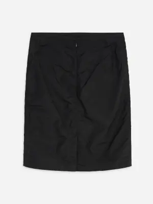 Jupe crayon en coton et nylon - Noir — photo 4