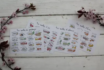 4 cartes recettes végétariennes – Ellimac Pinson — photo 3