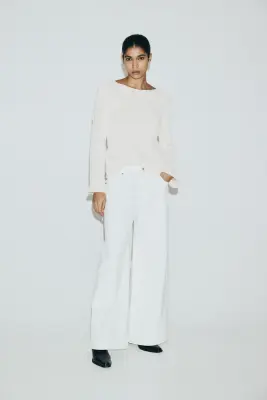 Top à sequins - Blanc — photo 3