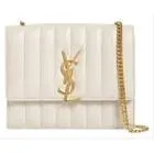 Sac vicky cuir ivoire avec bandouliere