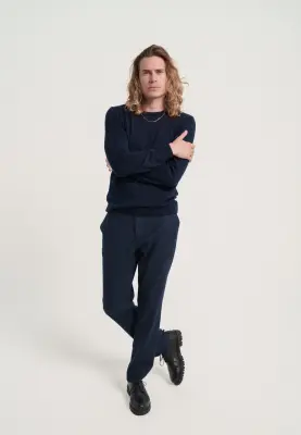Le pull fin - Bleu marine — photo 2