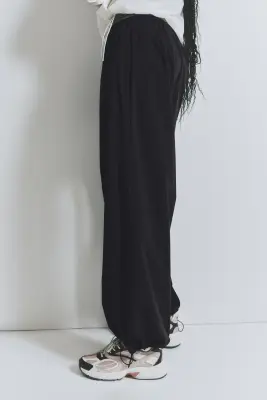 Pantalon de survêtement Relaxed Fit en nylon - Noir — photo 3