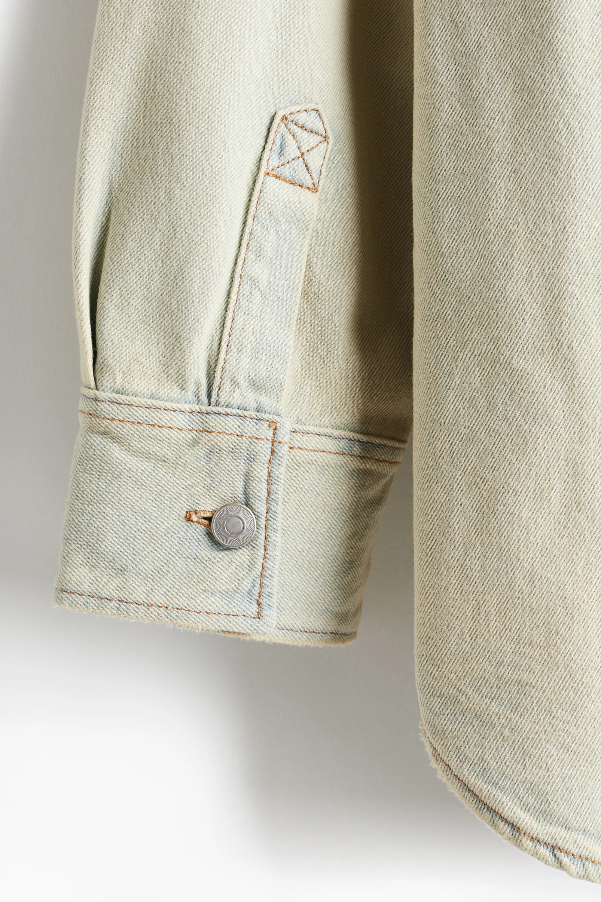 Chemise Oversized Fit en denim - Crème