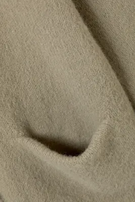 Cardigan doux en maille à col en V - Beige poudré — photo 3