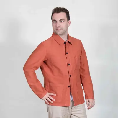 Veste Workwear en Moleskine en Coton Bio 4M/5 - Chanterelle — photo 2