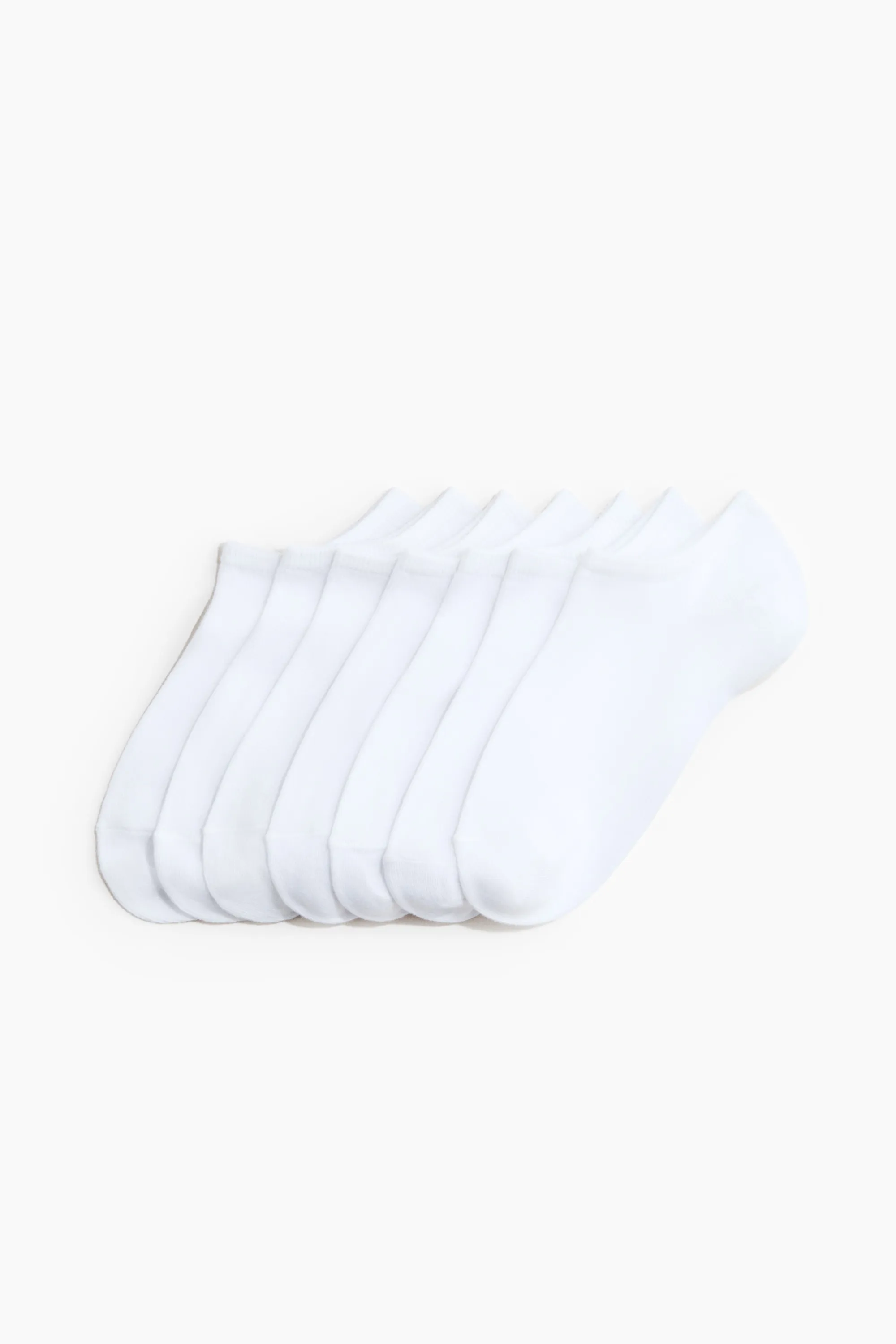 Lot de 7 paires de chaussettes invisibles - Blanc