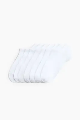 Lot de 7 paires de chaussettes invisibles - Blanc — photo 1