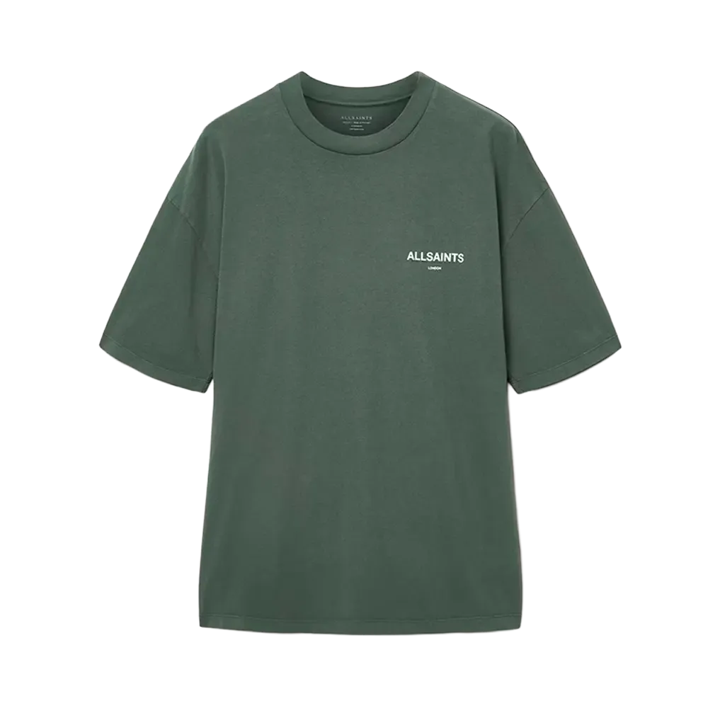 ALLSAINTS Halcyon Short Sleeve Crew T-Shirt Garnet Green