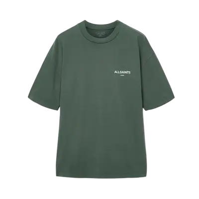 ALLSAINTS Halcyon Short Sleeve Crew T-Shirt Garnet Green — photo 1