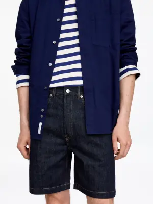 Short en jean décontracté - Bleu foncé — photo 3