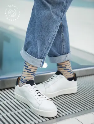 Chaussettes Shinjuku (plusieurs couleurs) – Atelier St-Eustache - Bleu — photo 3