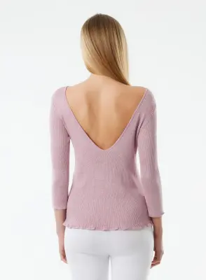 Pull en viscose et fibre irisée — photo 2