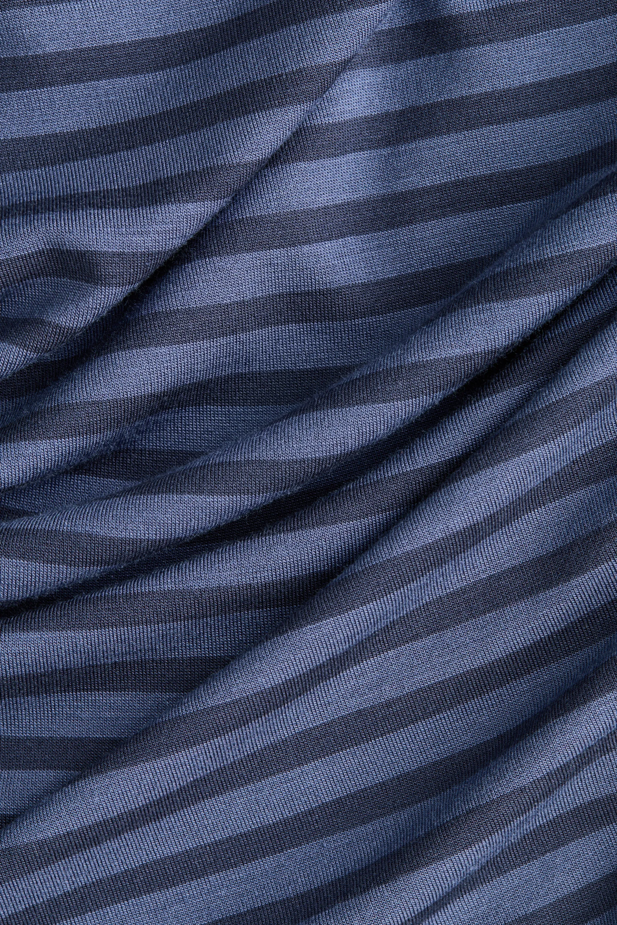 Top asymétrique - Bleu ancien/rayé