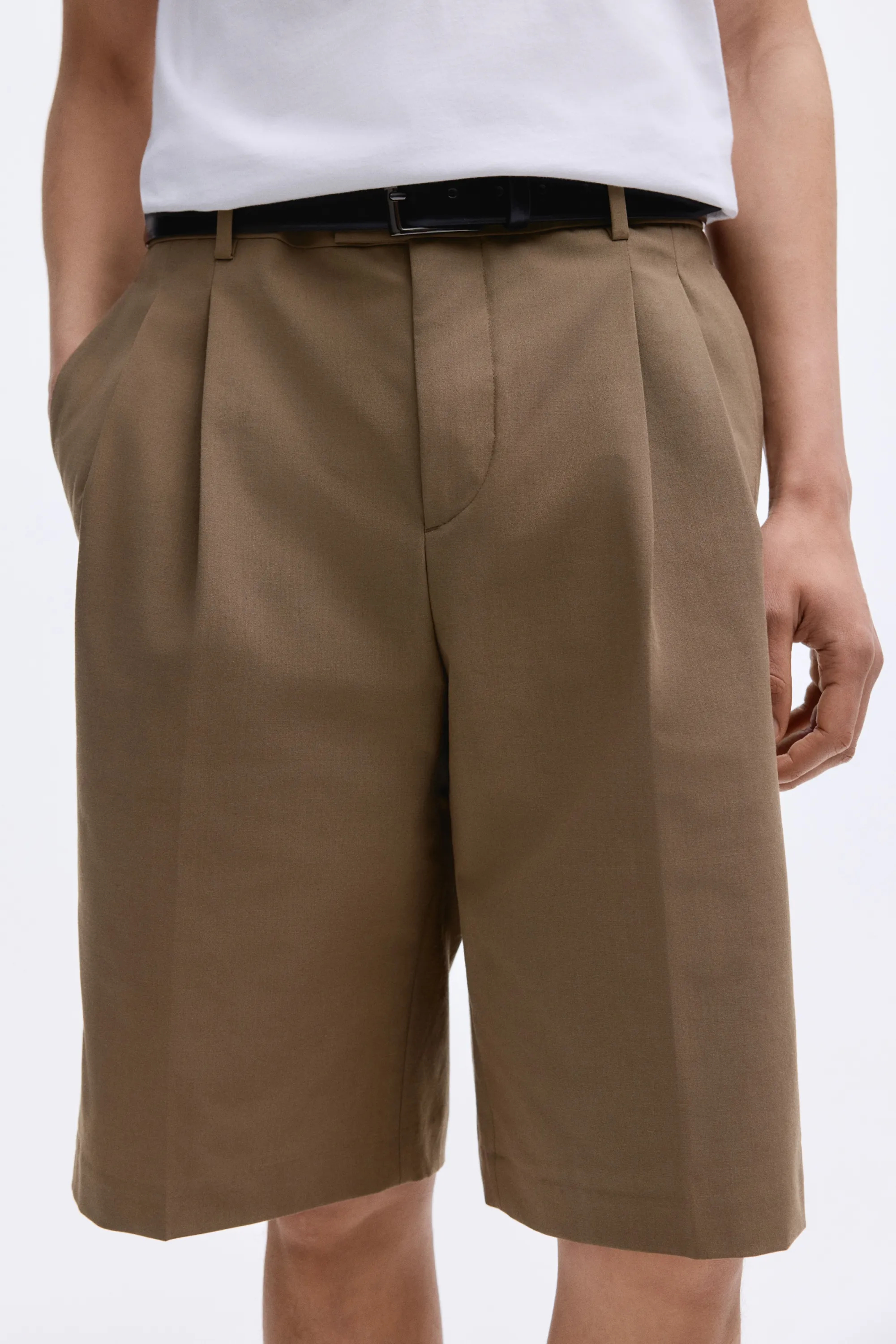 Bermuda Loose Fit - Beige foncé