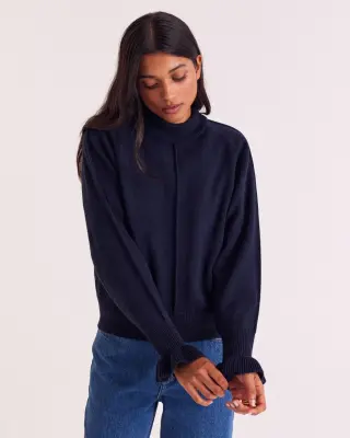 Pull Solene bleu marine — photo 4