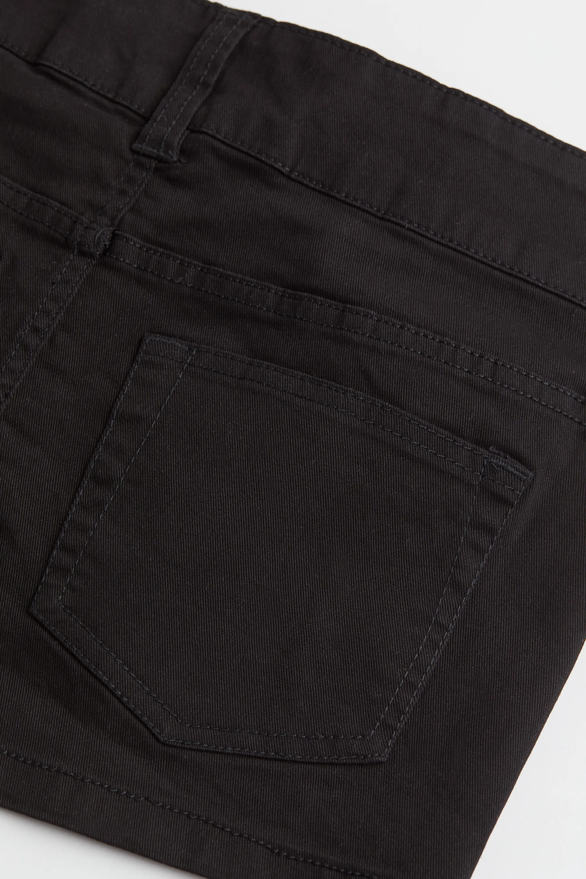 Jupe courte en twill - Noir