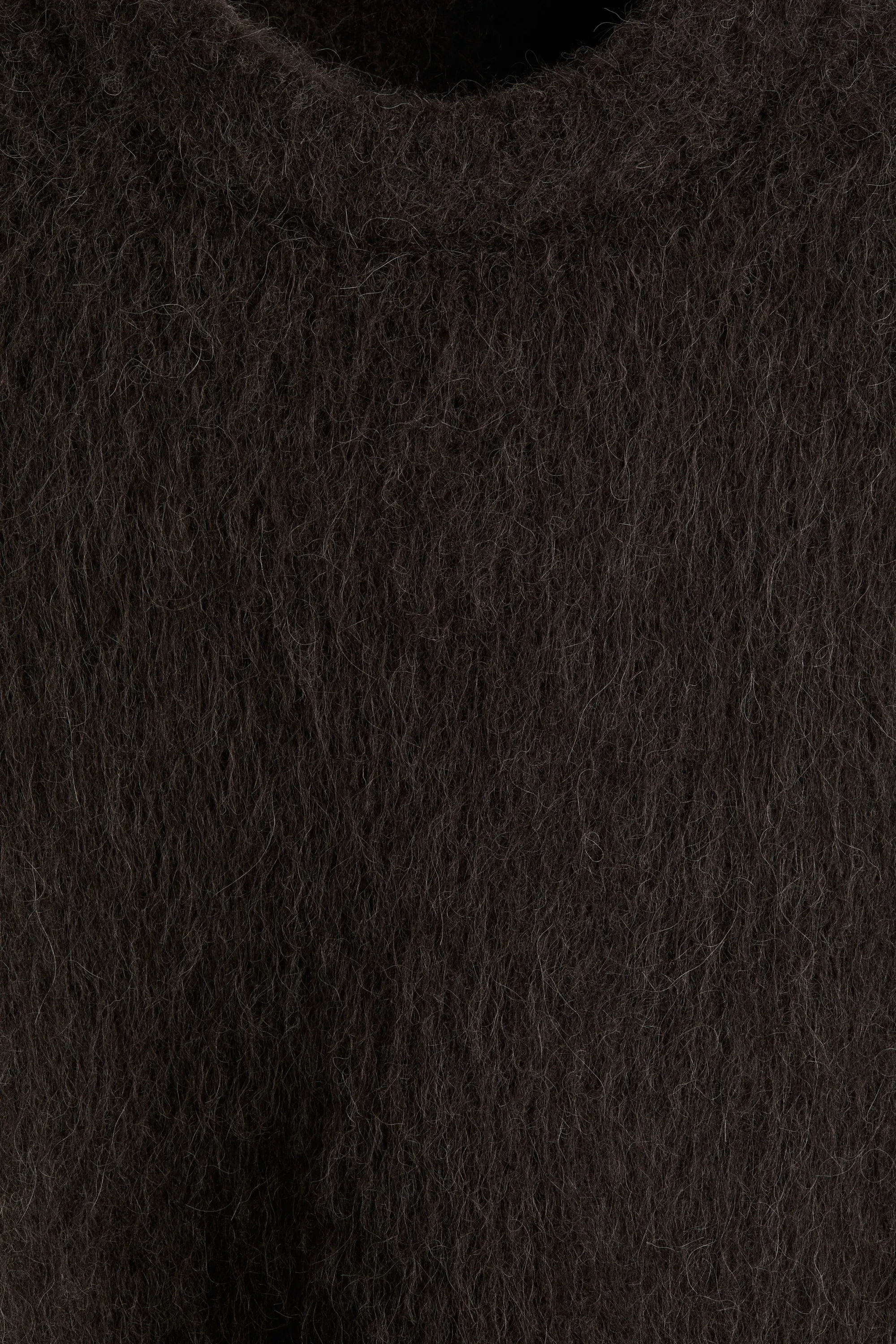 Pull duveteux Loose Fit - Marron