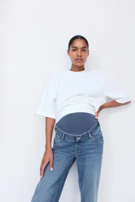 MAMA Jean large - Bleu denim — photo 4