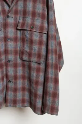 Kaptain Sunshine – Alpaca Wool Field Shirt Jacket KS26FSH10 – GREY — photo 5