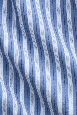 Pantalon Relaxed Fit en popeline - Bleu/rayé — photo 4