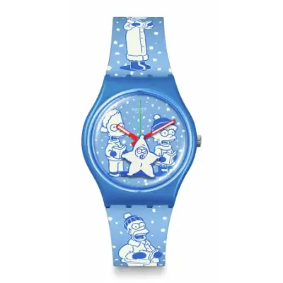 Swatch X The Simpsons SO28Z126 - TWO TONE TIDINGS — photo 1