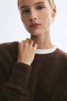 Pull en laine - Marron — photo 2