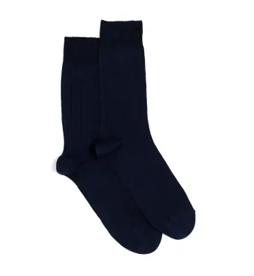 Chaussettes fil d’Ecosse Marine — photo 2