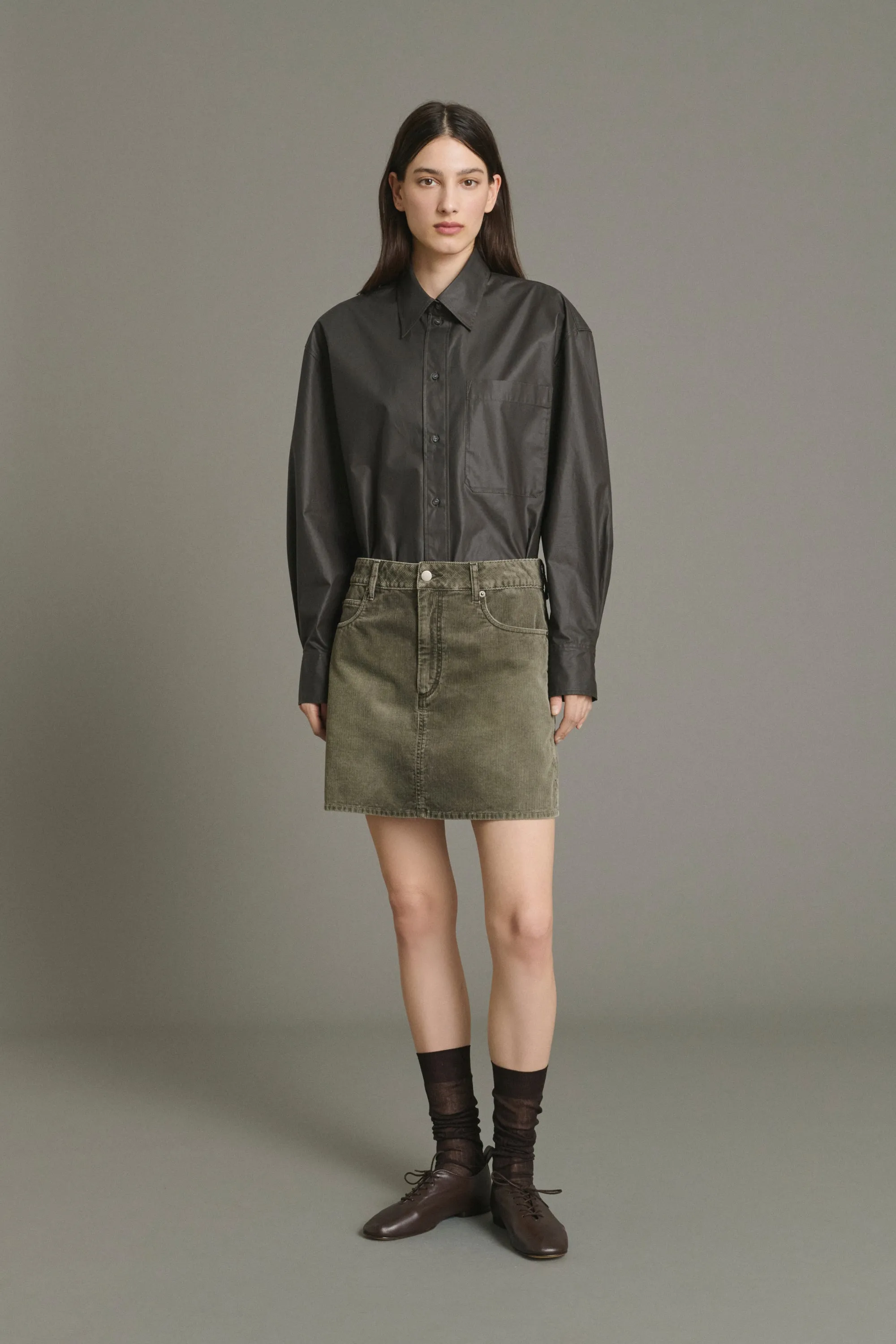 JUPE LACY GRIS