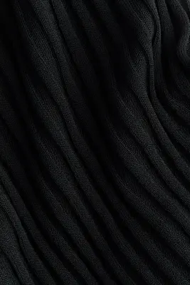 Top en maille côtelée avec détails boutonnés - Noir — photo 3