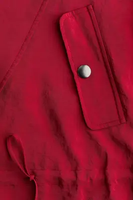 Veste avec col foulard - Rouge — photo 4