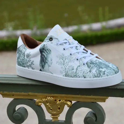 Baskets basses vertes Marie-Antoinette