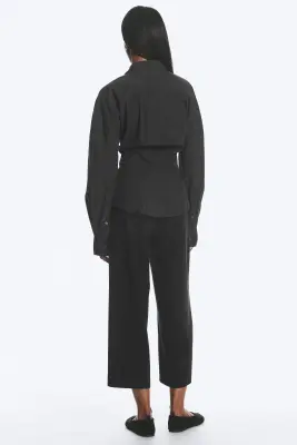 Chemise Trapèze Cintrée - Noir — photo 2
