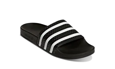 Adidas Adilette Slides Black White — photo 2