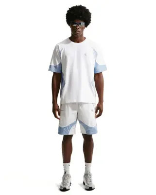 Sleeve Top White/Lt Armory Blue/Wolf Grey — photo 2