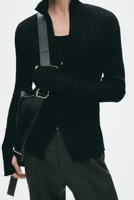 Gilet zippé Slim Fit - Noir — photo 2