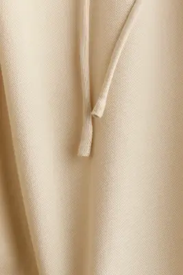 Blouse à manches bouffantes avec liens à nouer - Beige clair — photo 5